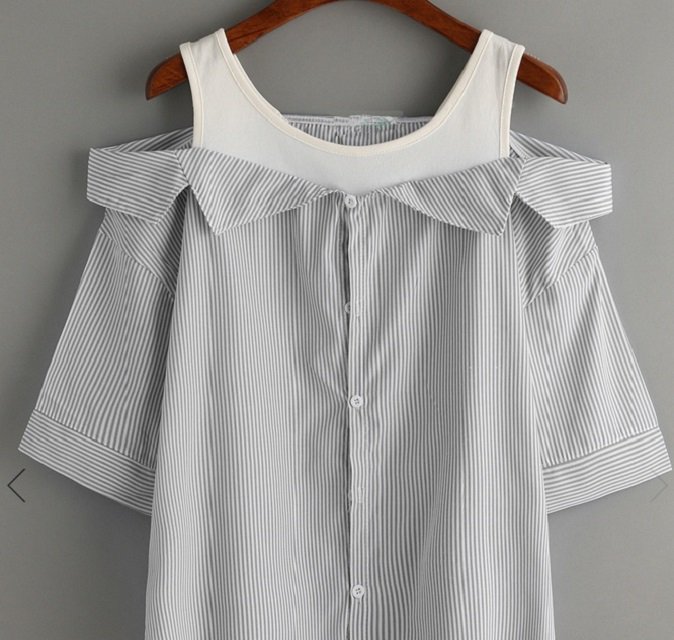 RetoucherieLC's tweet photo. Una camisa de caballero + una camisa sin mangas. El resultado es esta prenda superfemenina y superfashion. #IdeasRDM #RetoucherieLasColinas https://t.co/KFAY701giL