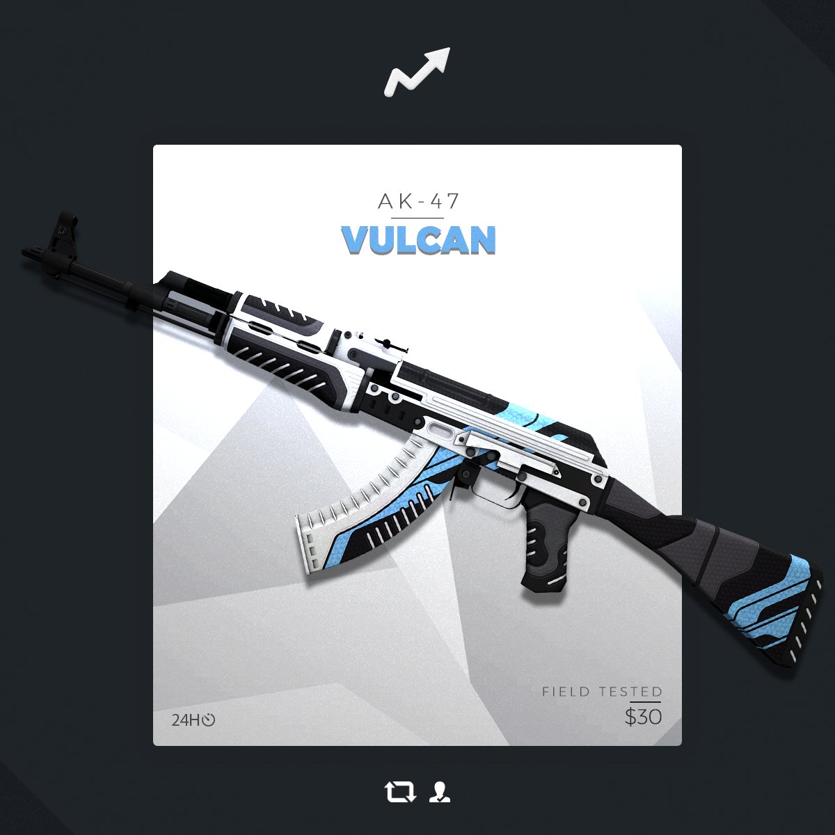 skinupgg's tweet photo. AK-47 VULCAN GIVEAWAY💯

TO ENTER
1️⃣ RETWEET &amp; FOLLOW
2️⃣ VISIT https://t.co/928hgR5tlu

GOOD LUCK
https://t.co/s7l2Z4oLrj https://t.co/HFXhajJQmt