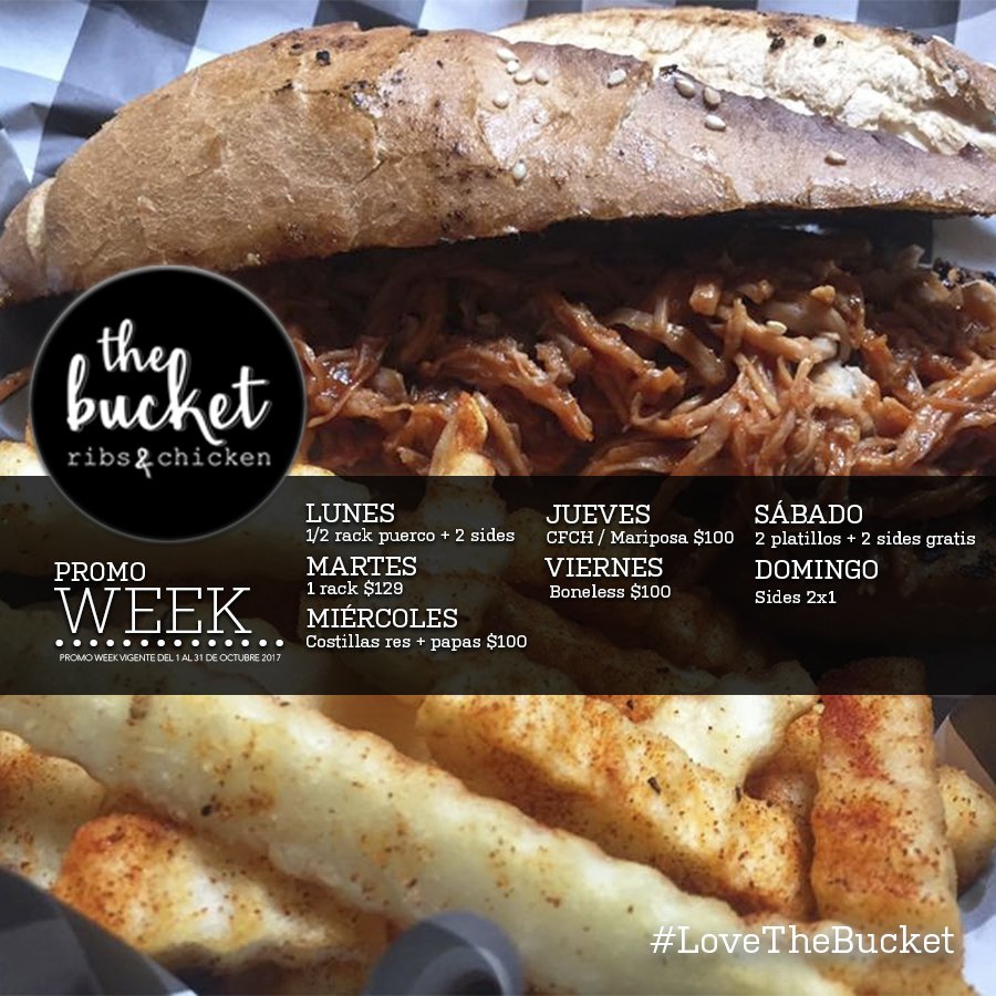 TheBucketRC's tweet photo. #LunesDeGanarSeguidores  con nuestra #PromoWeek visítanos y come delicioso estamos en @CdSatelite https://t.co/ngvFCZ7xlC