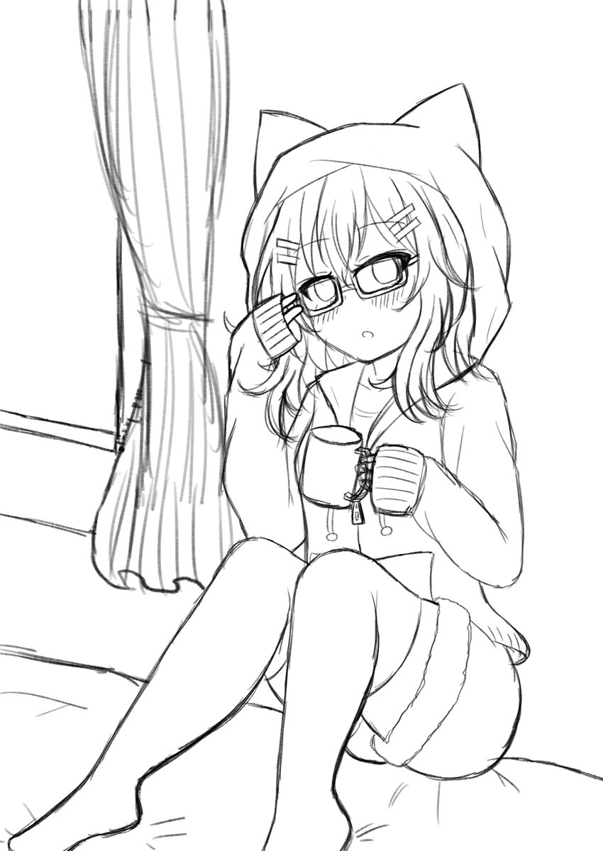 別で描いてるオリジナル娘ラフ
冬コミの名刺になるかも 