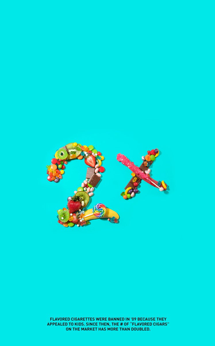 truthorange's tweet image. There're 2x as many flavored cigars for sale today as there were 8 yrs ago. Expand to learn a potential reason why bit.ly/2xJG9d6