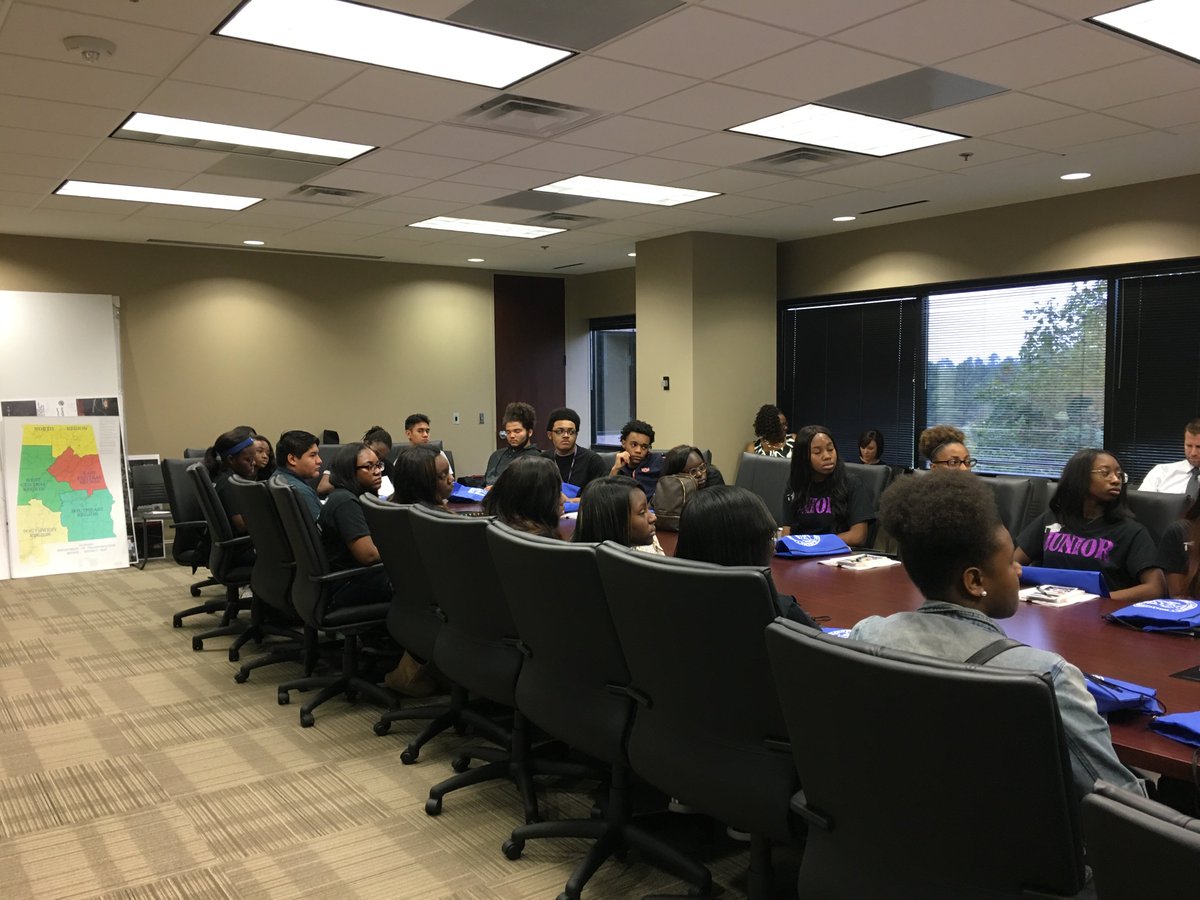 High School Students learning about ALDOT