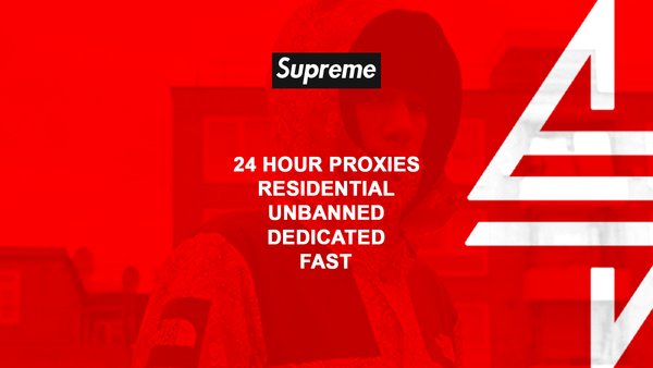 Supreme x TNF collab confirmed! Proxy price will go up soon don’t miss out!

buff.ly/2kSBAfs

Random RT wins 20 free proxies!

⚡️