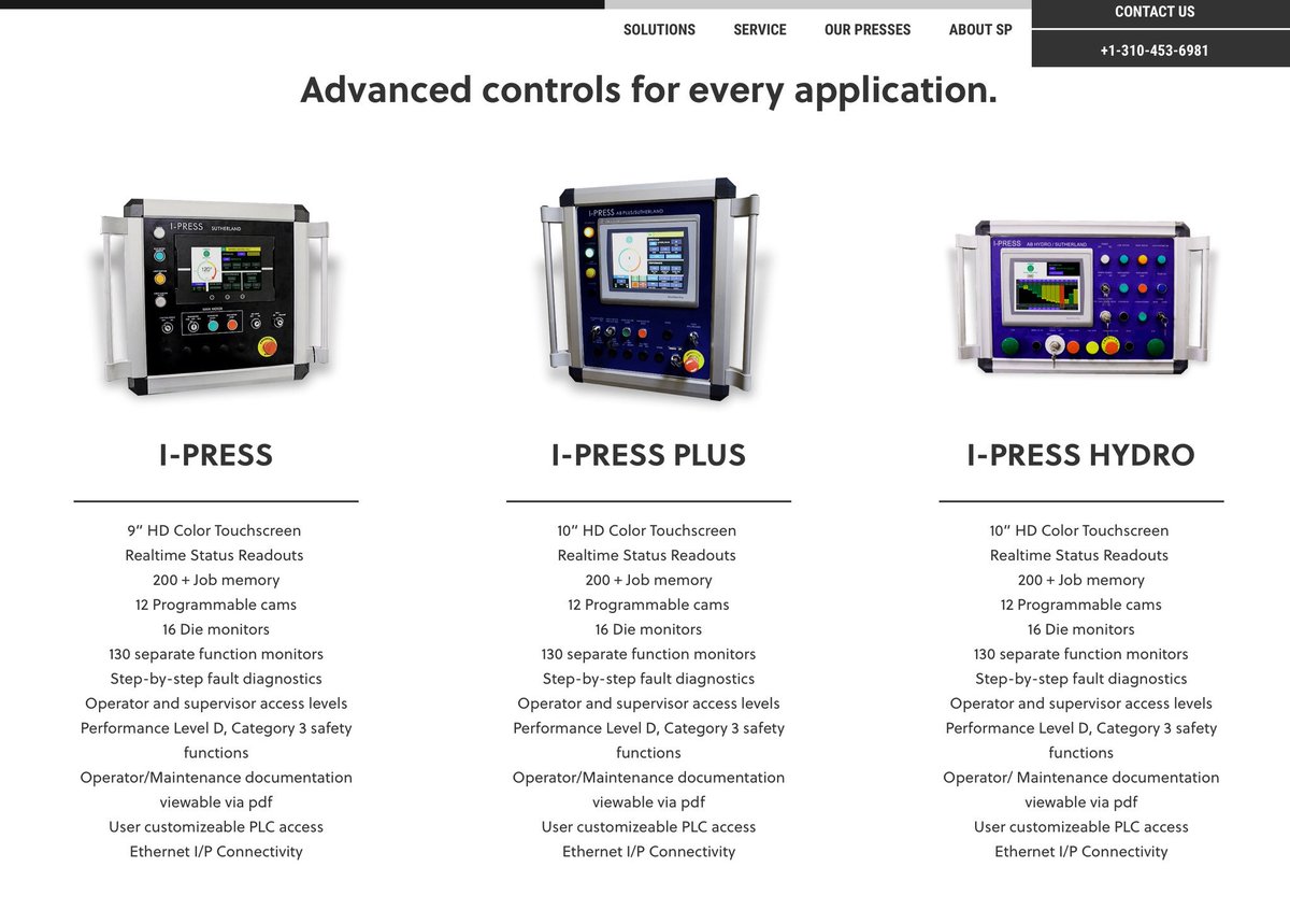 SutherlandPress's tweet photo. I-PRESS CONTROLS, #Fabtech,#Wintriss, #LinkElectric, #AidaGlobal,#Schuler, #Komatsu, #Sutherland, #Stamtec, #Seyi https://t.co/EE1jMf2tr6