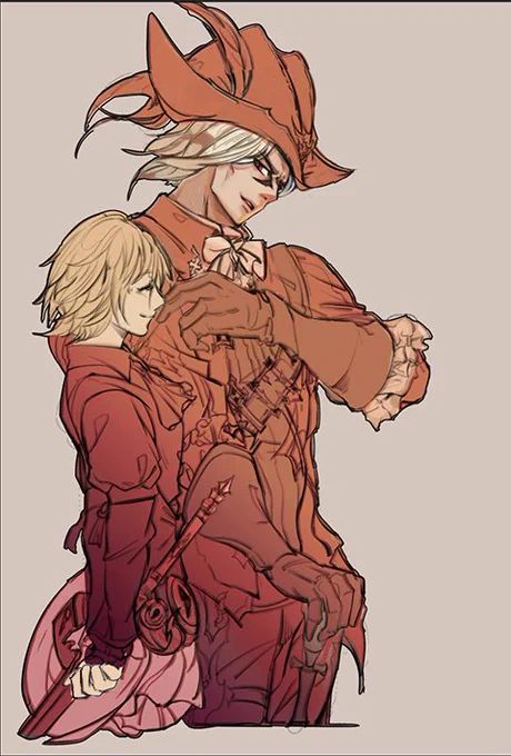 #FFXIV #シ・ルン・ティア #赤魔道士  "攻撃のバランスに注意しろー!" "は、はい!" 