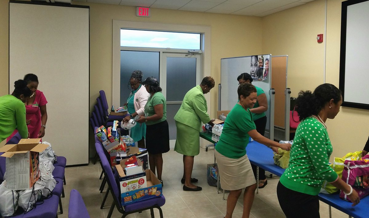 Childhood Hunger Awareness Day! Packaging food to support Richland School District Two's pantry/backpack programs. #ImpactDay #AKA1908