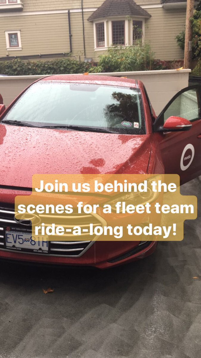 modo_carcoop's tweet photo. A look into what our fleet team gets up to every day. #modoeverywhere #carsharing #mymodo #vancity https://t.co/oV8fSTcUtw