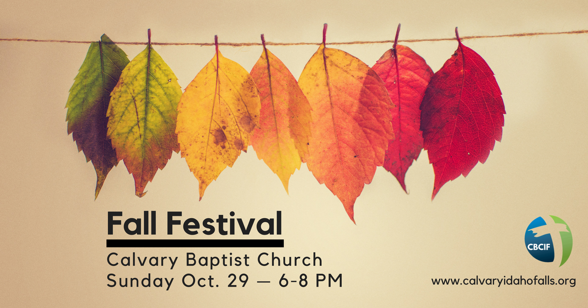 CBCidahofalls's tweet photo. CBC Fall Festival Oct. 29 6-8 PM
https://t.co/ZMjYBt9LAj #CBCIF https://t.co/A4iJd0iZwq