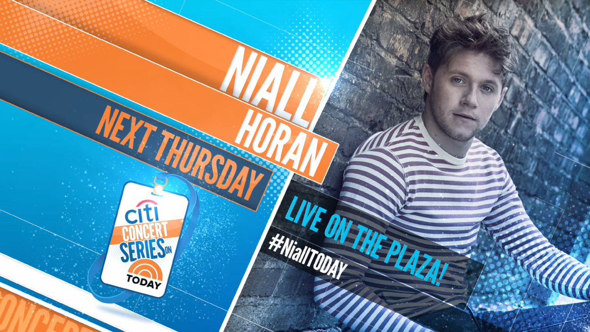 NiallOfficial's tweet photo. NYC ! So excited to be coming back on the @TodayShow next Thursday.  see ya all there https://t.co/3nFnjoh2Jn https://t.co/eY3ts1XmWQ