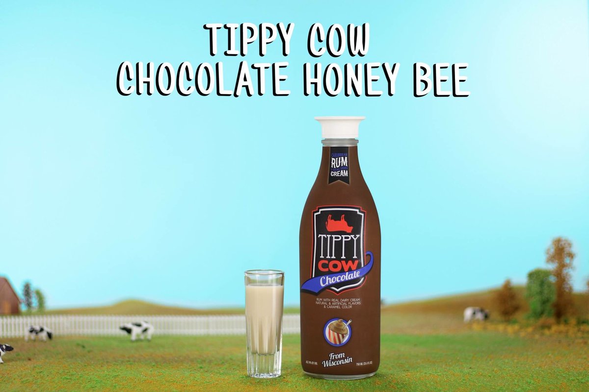 TippyCowRC's tweet photo. Floats like a cow, stings like a honey bee. 

Tippy Cow Chocolate Honey Bee
1 part TC Chocolate
1 part Honey Whiskey
Strain into shot glass. https://t.co/aZxUqs8CwU
