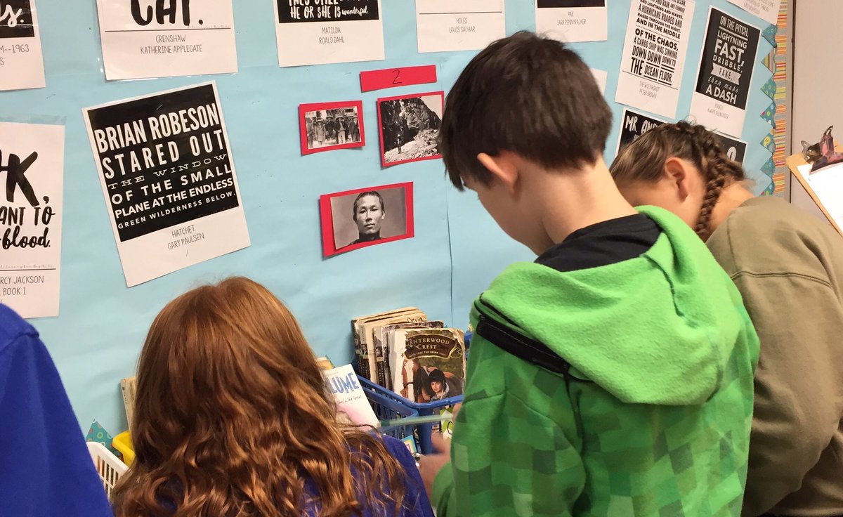 JeannieSlone1's tweet photo. Gallery walk to looks at pics before introducing Transcontinental RR. #lookthinkwrite @CloughPikeElem @WestCler https://t.co/Y6tSprycrH