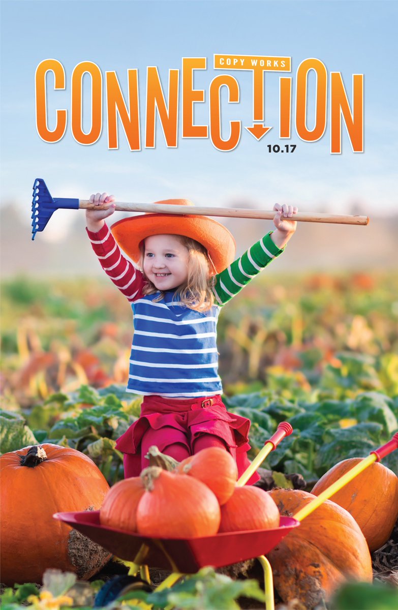 Copyworksdesign's tweet photo. Cover of Copy Works Connection, October 2017. Copies in store or check out online at https://t.co/x3ZFaUMCAj #medicinehat #design #halloween https://t.co/RlE6FZ5KlG
