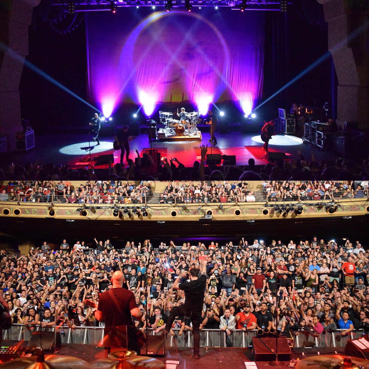 breakingbenj's tweet photo. San Antonio we had a blast with you guys last night! See you all soon! 🤘🤘#bbunplugged #breakingbenjamin https://t.co/ztwxswB2nZ