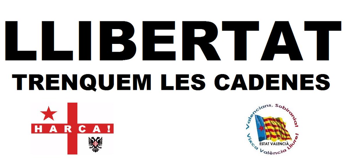 estatvalencia's tweet photo. LLIBERTAT, LLIBERTAT, LLIBERTAT! Sànchez, Cuixart: La vostra llibertat, la nostra llibertat! https://t.co/brGVryYhTn