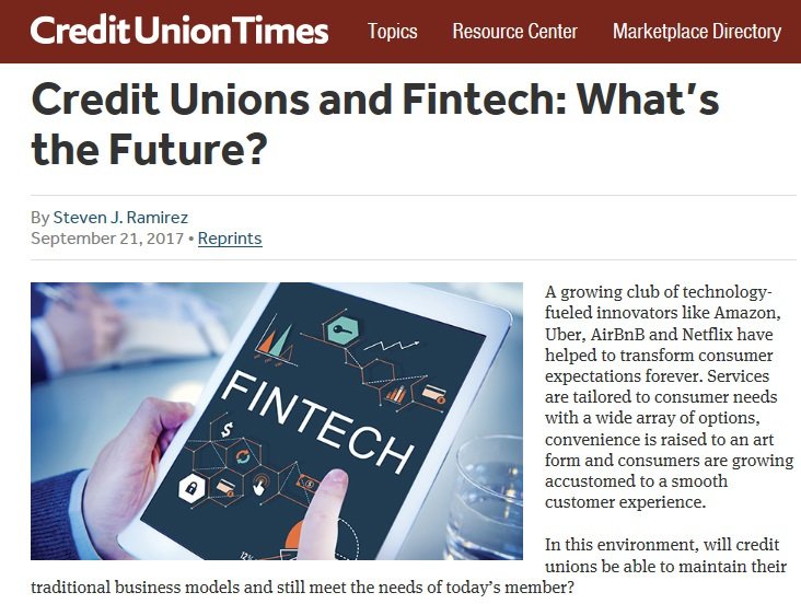 Credit Unions and Technology dfwcreditunion.wordpress.com/2017/10/16/cre…