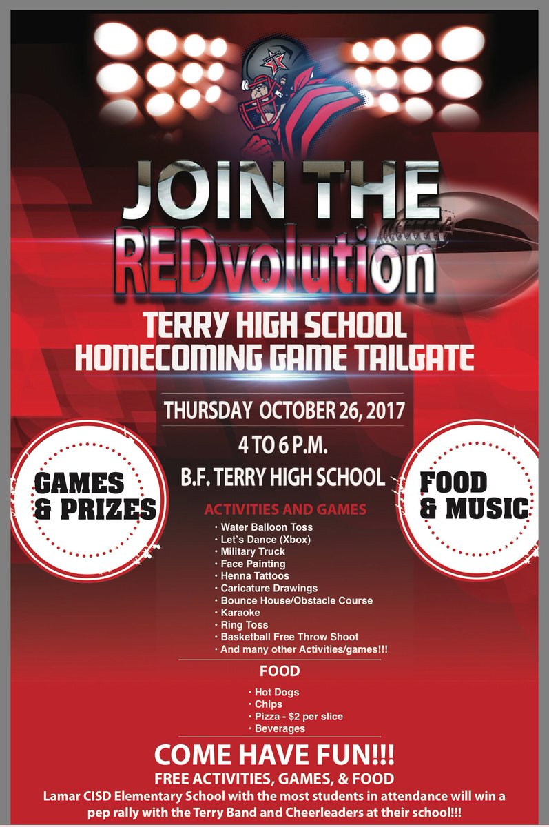 Terry_Rangers's tweet photo. Save the Date!!! 🎊🎉
All are welcome!! Only requirements are that you come support THS, have Ranger Pride, and join the #REDvolution!! https://t.co/X1Wvh5LHU3