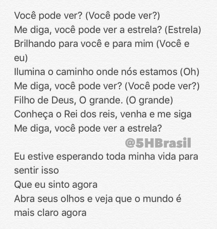 5HBrasil's tweet photo. TRADUÇÃO • Letra de "Can You See", música do Fifth Harmony para o filme "The Star" que será lançado dia 17 de novembro! https://t.co/2P28DtSdGE