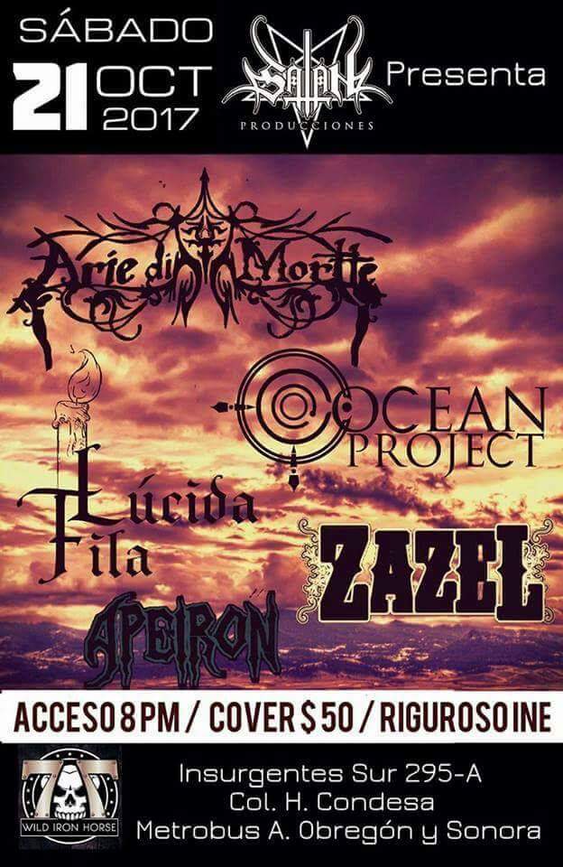 Zazelband's tweet photo. ¡Los esperamos el próximo Sábado 21 de octubre en el @wildironhorse ! https://t.co/IxgM6CJJAJ