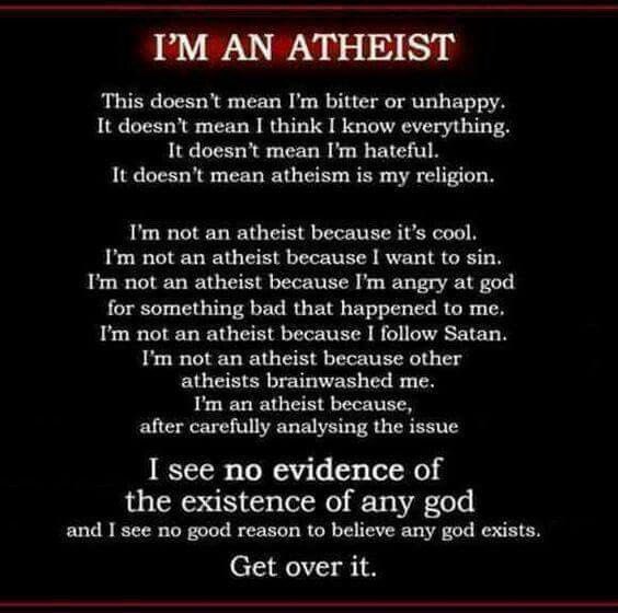 iamAtheistGirl's tweet image. i am an #atheist.. get over it 

#atheism