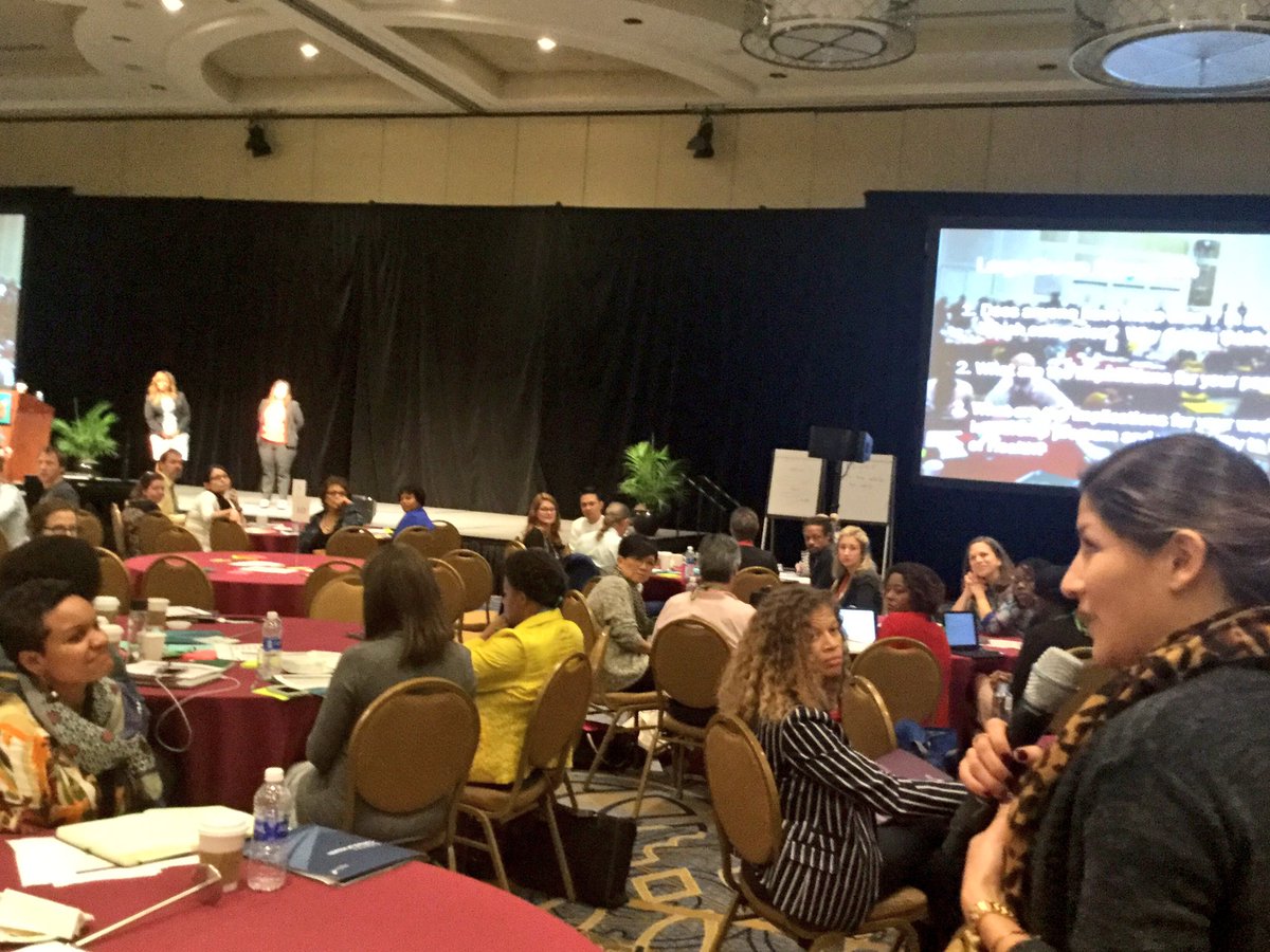 CultureofHlthLd's tweet photo. #2017RWJFLeaders share their table takeaways from the #implicitbias table discussions #2017fallinstitute #healthequity https://t.co/EyGCg8oYQV