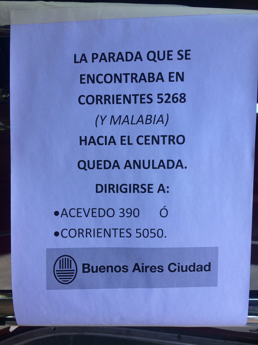 No se olviden de este aviso! Compartan!