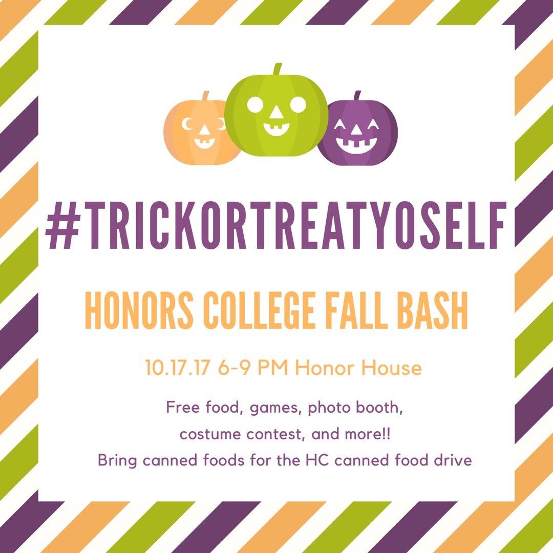HC_SouthernMiss's tweet photo. Don't miss it! Tomorrow, the HCLC will host the Fall Bash. #TrickorTreatYoself #HNCL #SMTTT https://t.co/bEato69BOR