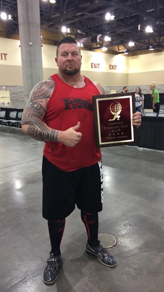 Strongmancorp's tweet photo. Super Congrats Jerry Pritchett @PritchettPower on winning the 2017 America’s Strongest Man!!! #americastrongestman #strongmancorporation https://t.co/ZcfptEonwv