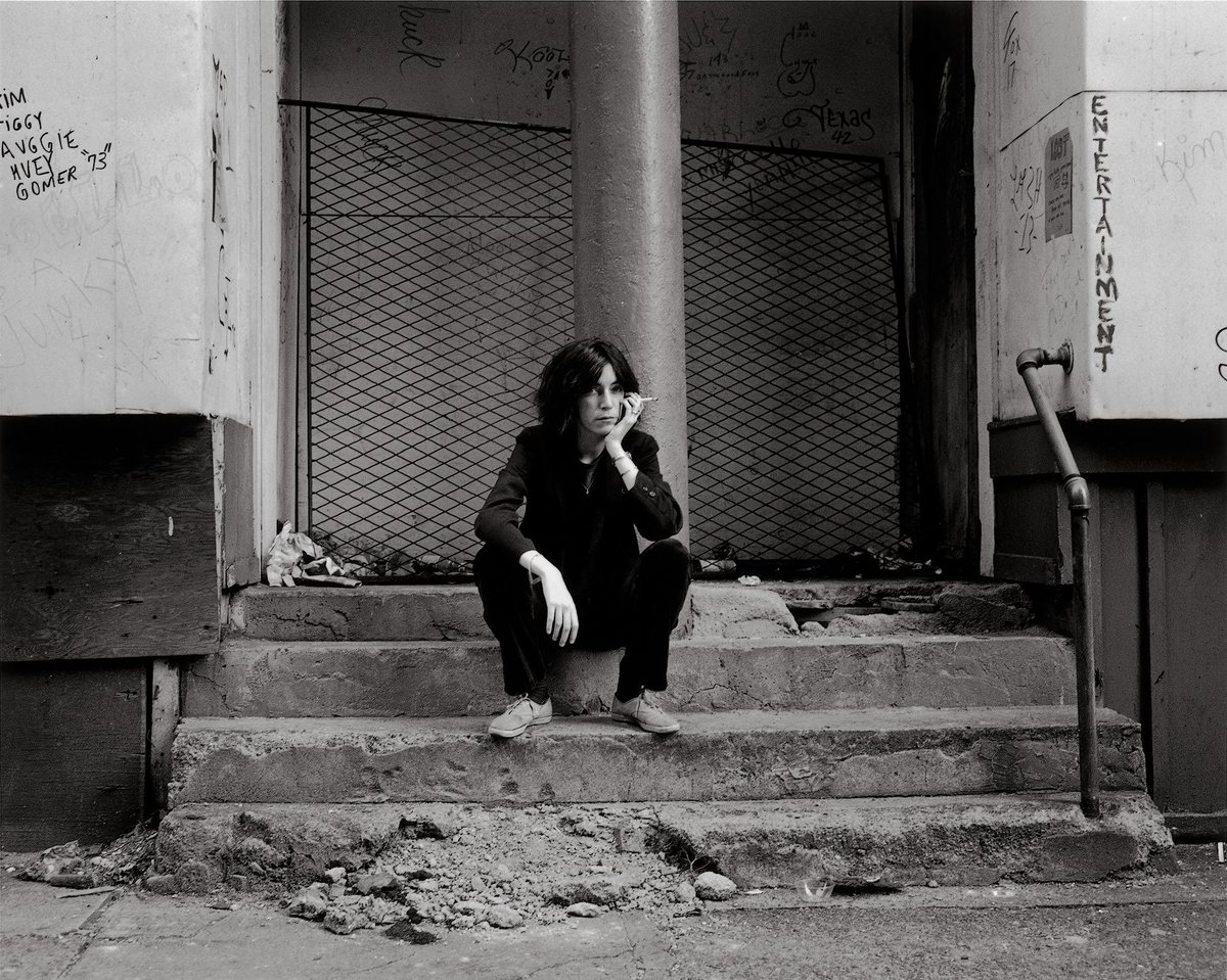 dark_shark's tweet photo. Patti Smith circa 1975 by Frank Stefanko https://t.co/TEegp8beQT