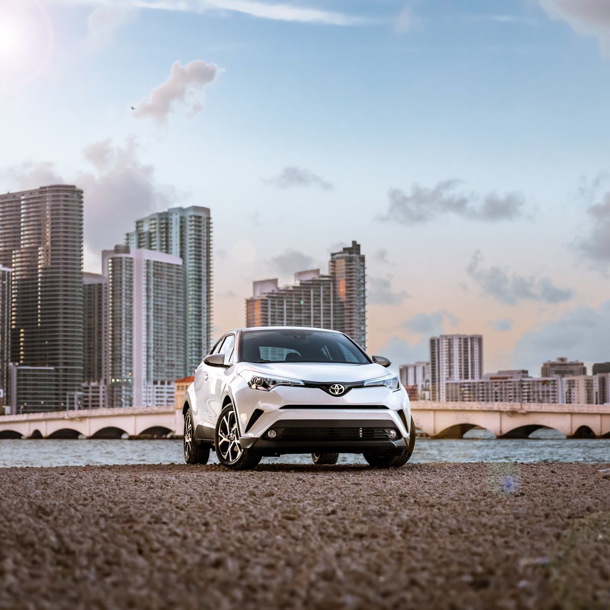 Toyota's tweet photo. We may be leaving #Miami, but we'll be finding sand between our seats for days! #ToyotaCHR #IIIPointsFest https://t.co/uA7P6tmTY5