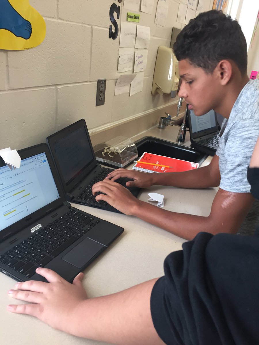 Alexandteach's tweet photo. I love lab days!!!!! Three stations completed today; every student engaged! #studentcentered#creativethinking#lawofconservationofenergy https://t.co/ihbwZlnytW