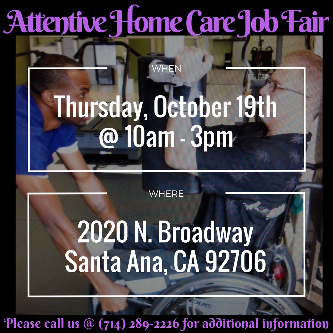 AttentiveCare's tweet photo. AHC will be hosting a caregiver Job Fair this week. We would love to have you become a part of our team! #joinAHC #teamAHC #caregiver https://t.co/e2yyqeZBn0