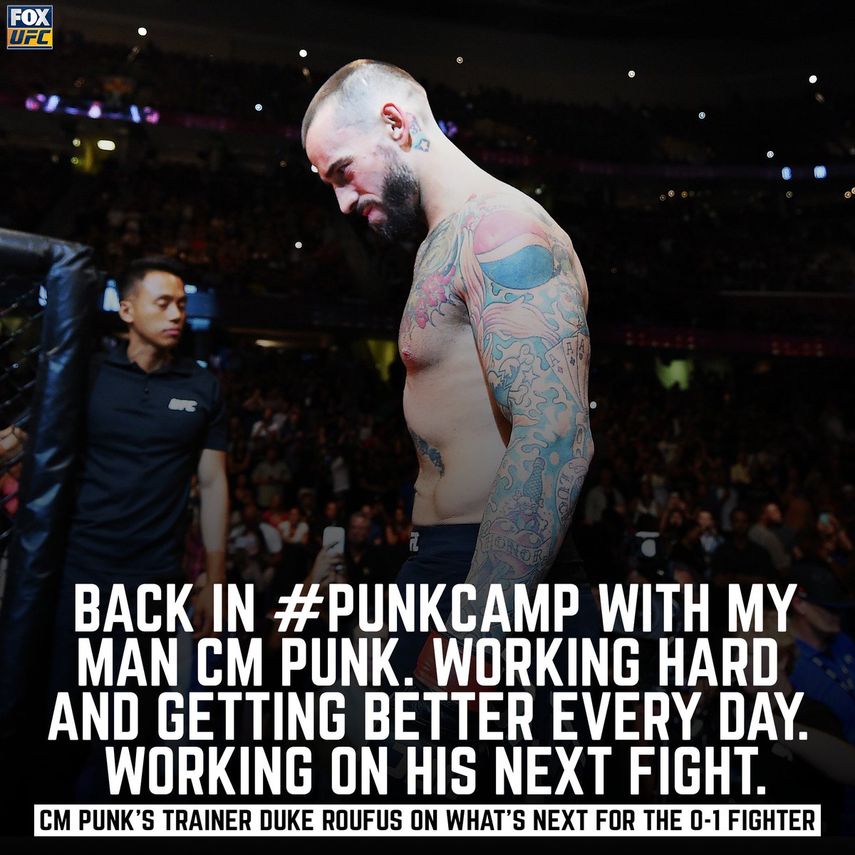 UFCONFOX's tweet photo. Who would you like to see @CMPunk fight next in the octagon? https://t.co/9UjgRfCtsj