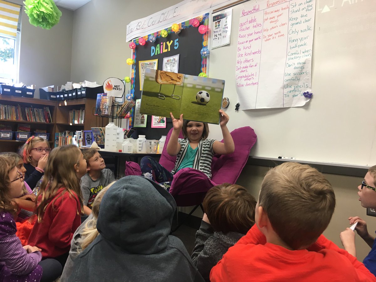 When your student uses cougar cash to read a story to the class #beststorytime #peanutbutterandcupcake #raymarsh