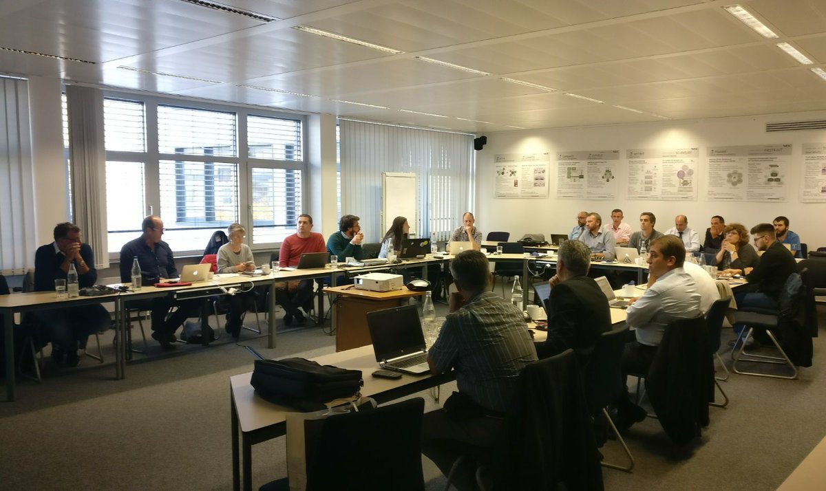 Peterjpratt's tweet photo. @5GPPP @5GCity: Day 1: 2nd F2F meeting at NEC, Heidelberg.
@i2CAT #NeutralHosting #5G by #5GPPP https://t.co/WgAmUVv1oY