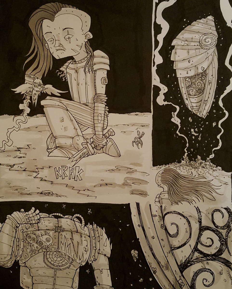 thunderchilde's tweet photo. Getting caught up with #inktober2017 #inktober day 15 mysterious https://t.co/WKqn1zItZL