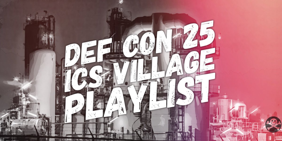 Today’s #defcon 25 videos come from <a href="/ICS_Village/">ICS Village</a>. Interesting content and acronyms galore. Enjoy and pass it on.

youtube.com/playlist?list=…