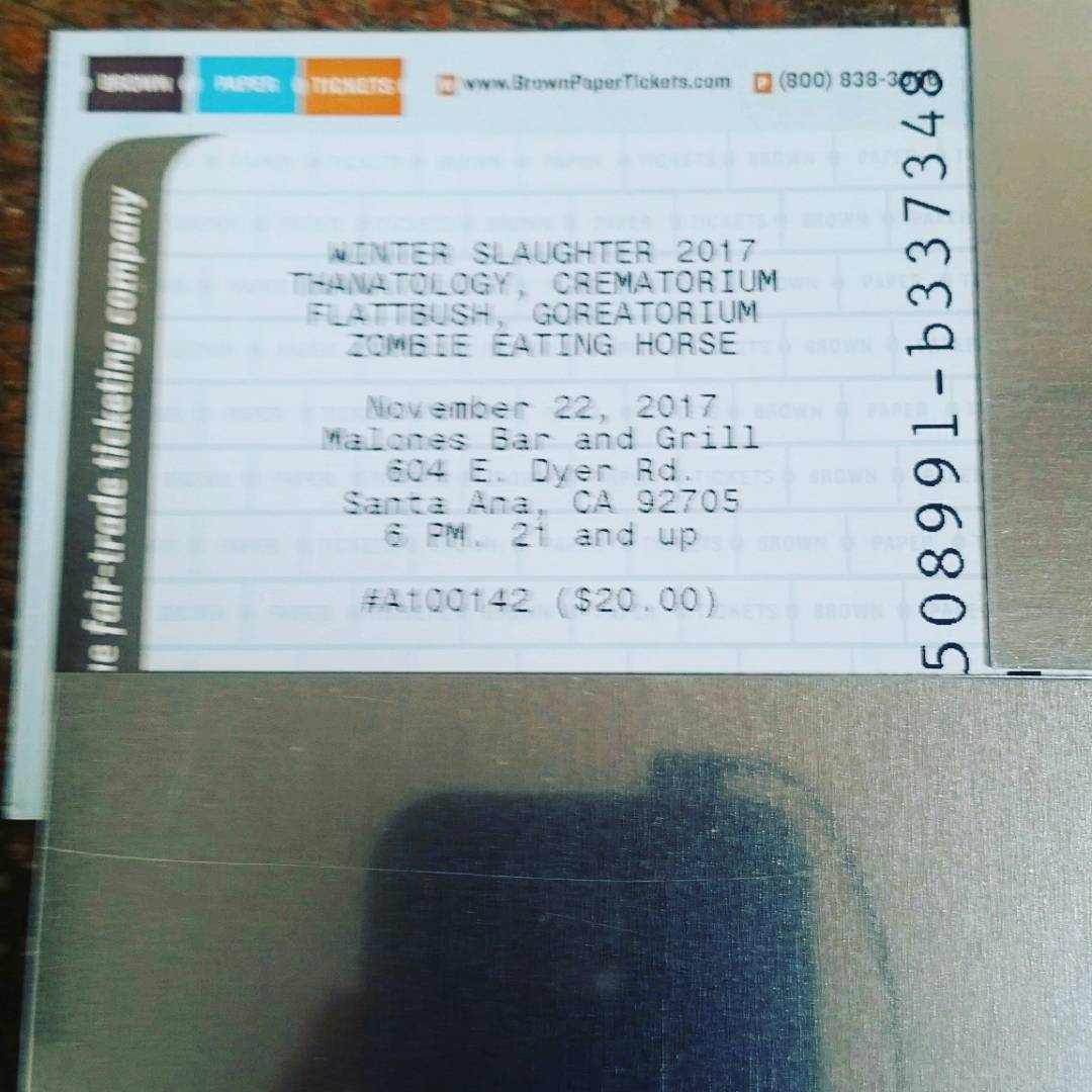 r40oz666's tweet photo. We have tickets! Who needs some? @goreatoriumband https://t.co/EKxdEkp410