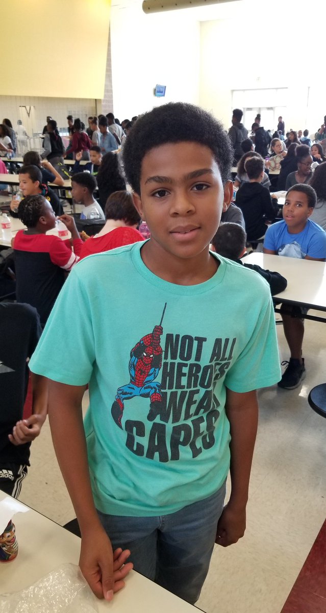 There were some pretty awesome super hero shirts today! Be a hero and stop bullying! <a href="/lmdavis5NC/">Leah</a> <a href="/CharMeckSchools/">Charlotte-Mecklenburg Schools</a> <a href="/NLCCMS/">Northwest LC - CMS</a> <a href="/CounselorsOfCMS/">CMS Counselors</a>