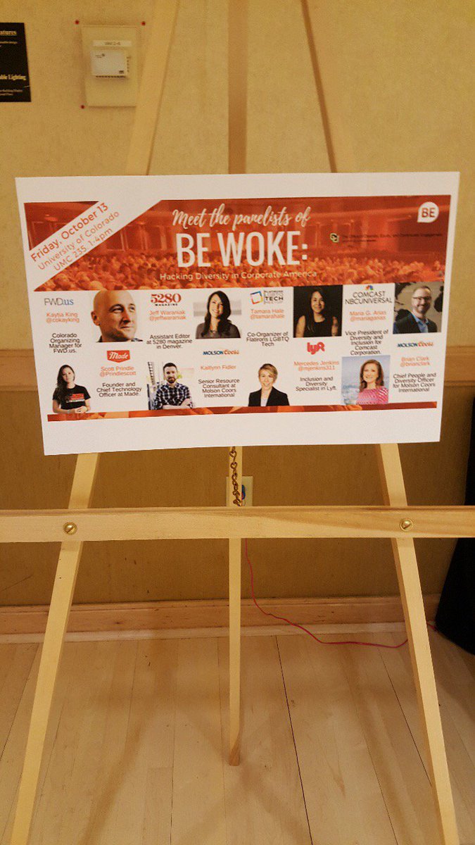 CUBoulderODECE's tweet image. Thank to all who participated in #BeWoke2017! @lyft @travelport__ @comcast @5280magazine @madesays @fwdus @molsoncoorsbrewing #LGBTQTech