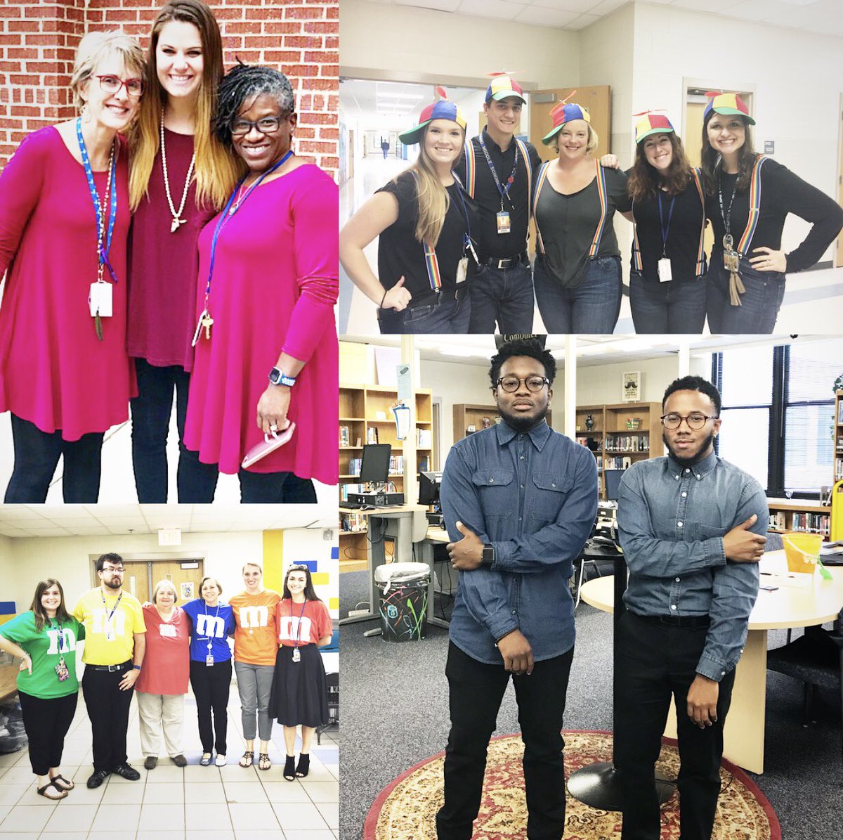revdocrob3's tweet photo. Thereโs clearly a battle between who has the most spirit, the kids or the adults.Weโre winning,for now. #TwinDay #HandMiddle #HandHornets https://t.co/396A0iciFE