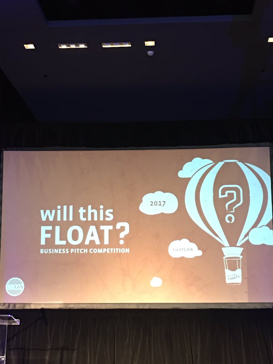 DazuWorld's tweet photo. Excited to hear the upcoming pitches! #wtfCHA https://t.co/RRsHl7bDGk