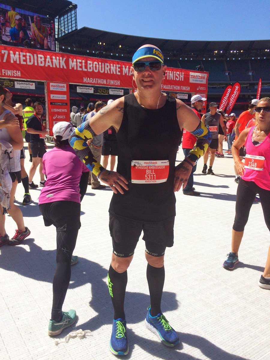 BillDeering's tweet photo. Marathon #38 complete. Melbourne Marathon Thanks for the hurt. #melbmara #TimeToFly #LiveLife #FightStroke #Never4Granted https://t.co/ttkUYfhse6