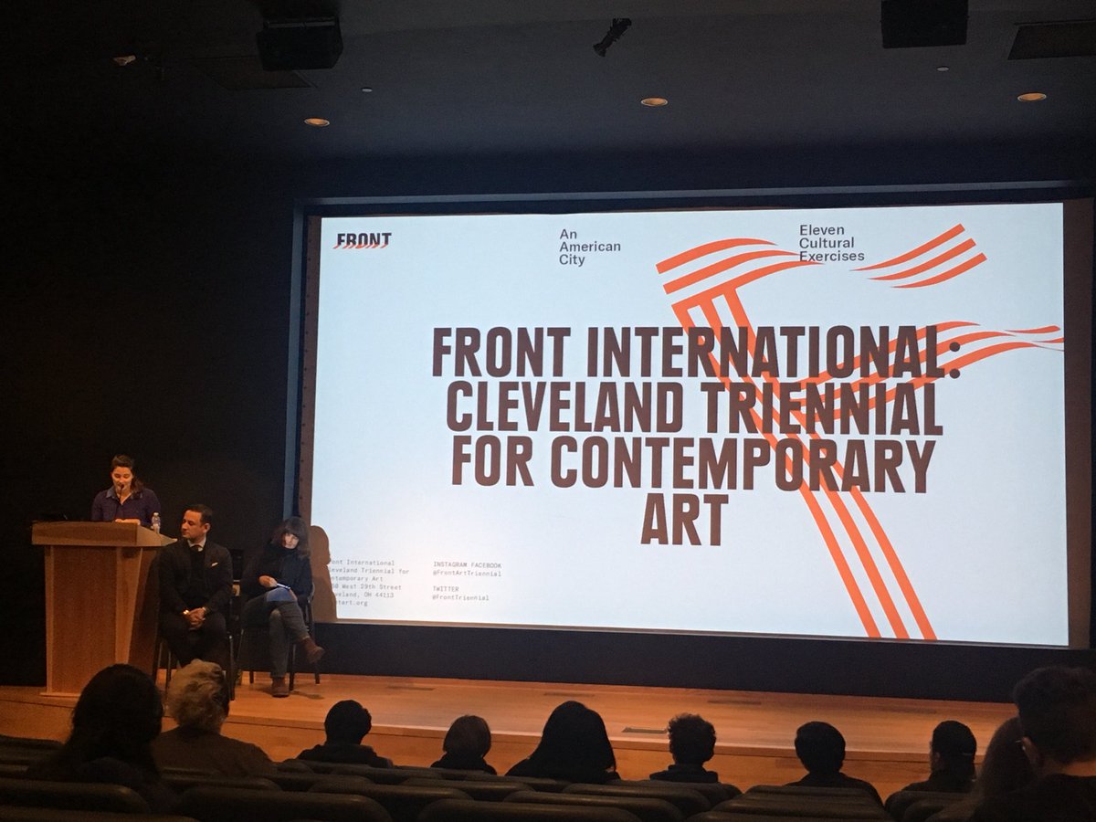 TinaRiversRyan's tweet photo. Notes from #JensHoffmann and #MichelleGrabner introducing @FrontTriennial at @UBArtGalleries (thread) https://t.co/6ZwUbpGecr