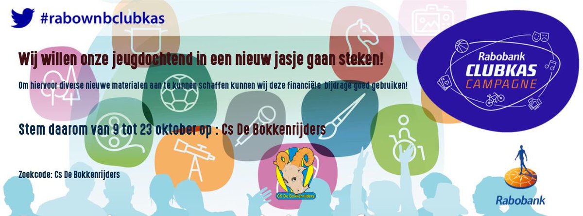 Psssst. Heb jij al gestemd? Laat je stem niet verloren gaan en stem op ons, zodat we de jeugd een mooie carnaval kunnen geven! #Rabobank