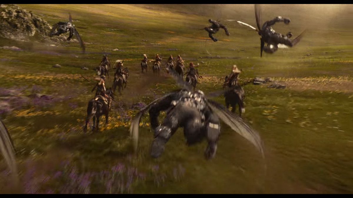 In #JusticeLeague, #Steppenwolf &amp; <a href="/Parademons_/">Darkseid's Parademons CΩmeth</a> arrive by <a href="/BoomTube_/">Jack Kirby's New Gods' Boom Tube</a> on Themyscira &amp;  battle #Amazons during <a href="/Apokolips_Now/">Apokolips CΩmeth</a>'s Earth invasion.