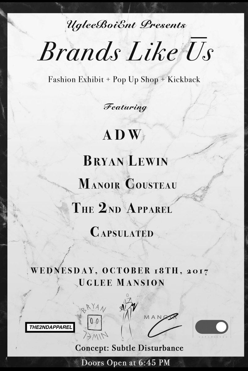 HHouse444's tweet photo. Brands Like Ūs.
The Arrival. 
Free libations for all attendees. (While supplies last.) Come see us. $uper. https://t.co/06VVIXVoYz