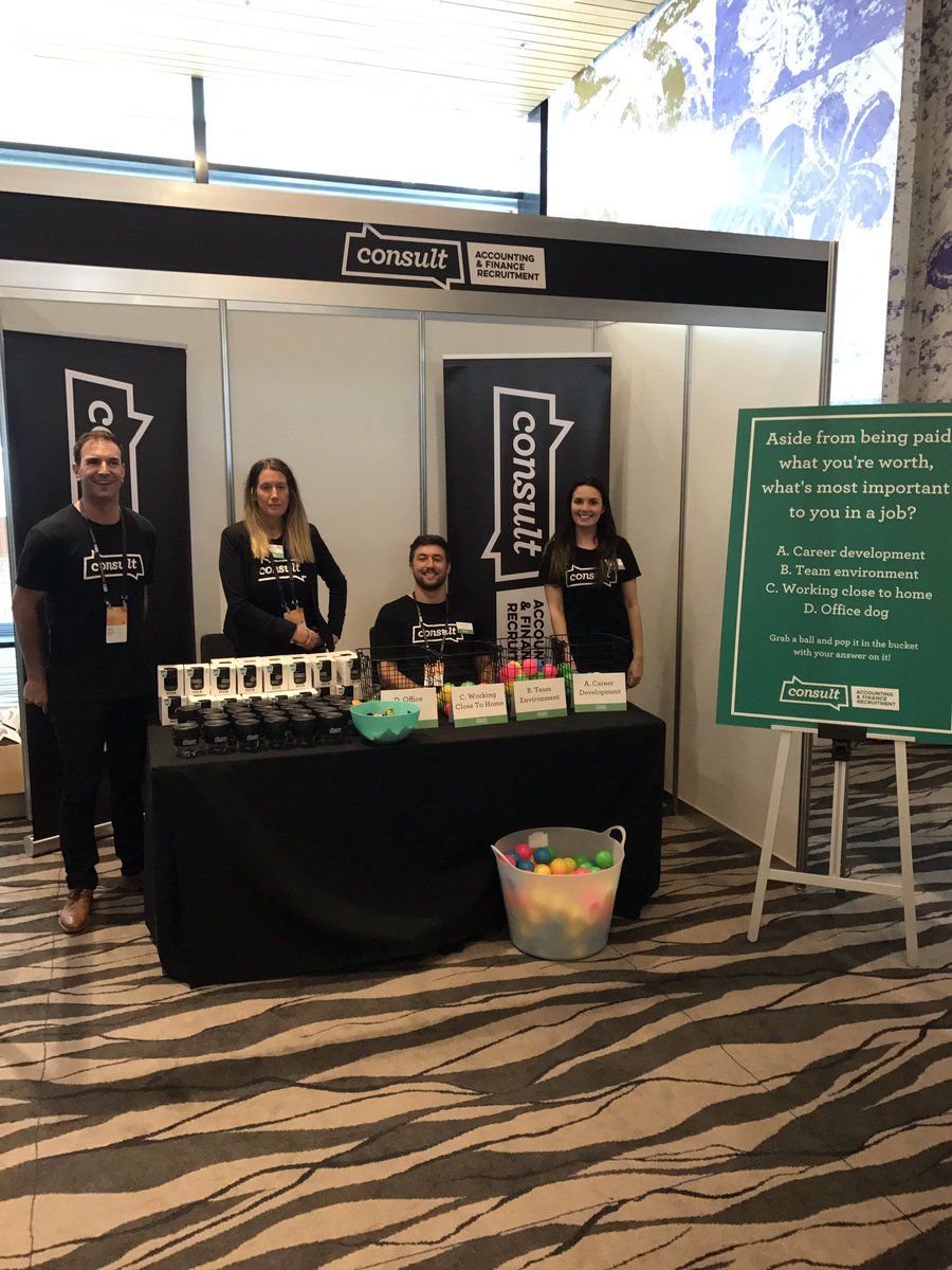What a professional looking bunch we are at <a href="/consultnz/">Consult Recruitment</a> at the CPA Congress in Auckland #cpacongress