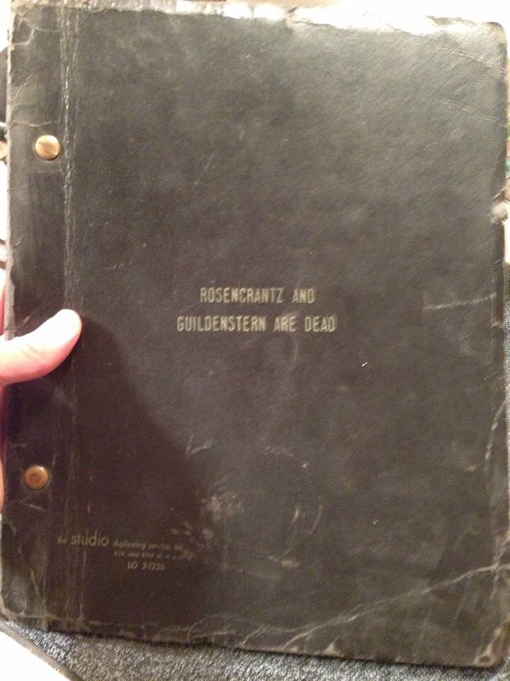 MonsterAMusical's tweet photo. 1 of the 1st copies of #RosencrantzAndGuildenstern Are Dead by #TomStoppard. From my dad's teaching days. #theatre #script #DavidMerrick https://t.co/T4dXd7v3Ik