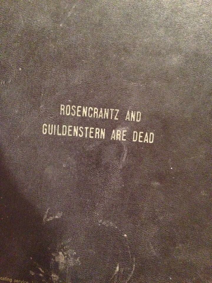 MonsterAMusical's tweet photo. 1 of the 1st copies of #RosencrantzAndGuildenstern Are Dead by #TomStoppard. From my dad's teaching days. #theatre #script #DavidMerrick https://t.co/T4dXd7v3Ik