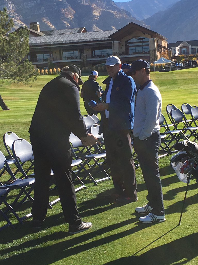 RandyatFairways's tweet photo. @MikeWeir @BYUCougars Always a great day @MikeWeir 
Thanks for being there! https://t.co/h7XbV6Fg1s
